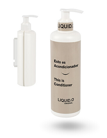ACONDICIONADOR SOPORTE INVISIBLE ANTIRROBO CON BOTELLA DISPENSADORA VACIA 300ML ACONDICIONADOR