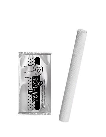 TOALLA ENROLLADA DE LUXE LIMPIEZA MANOS-TOALLITA (25x16cm)