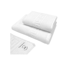 TOALLA LAVABO  50x100cm CON LOGO, ALGODON PURO 100%, RIZO DOBLE CABO 1ª (CON LOGO)