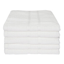 TOALLA LAVABO SUAVE, 2 RAYAS, 500gr/m2, ALGODON 100%, MEDIDAS 50x100cm.
