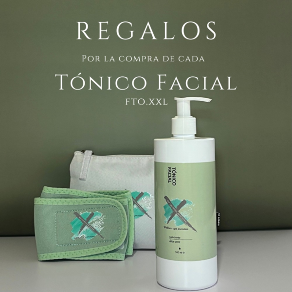 TÓNICO FACIAL INTENSIVO NUTRITIVO E HIDRATANTE 500ML + REGALOS (3)