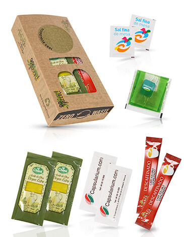 WELCOME PACK BIENVENIDA PACK DE DESAYUNO ENVASE CERO PLASTICO BIO