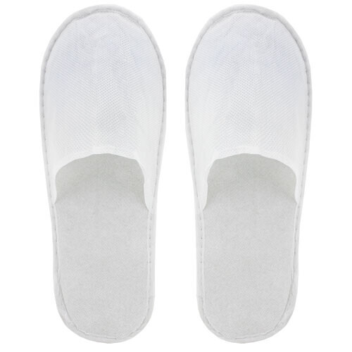 ZAPATILLAS DE BAÑO COLOR BLANCO ECONOMICAS NON WOMEN CON SUELA ANTIDESLIZANTE (PAR EMBOLSADA)