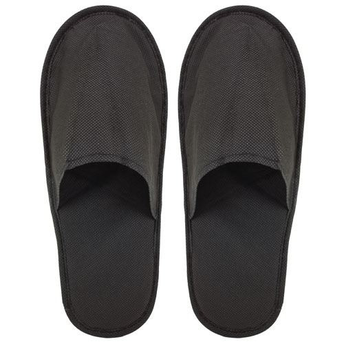 ZAPATILLAS DE BAÑO COLOR NEGRO ECONOMICAS NON WOMEN CON SUELA ANTIDESLIZANTE (PAR EMBOLSADA).
