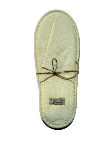 ZAPATILLAS UNISEX DE ALGODON/POLIESTER CON SUELA ANTIDESLIZANTE (PAR ) CERO PLASTICO (2)
