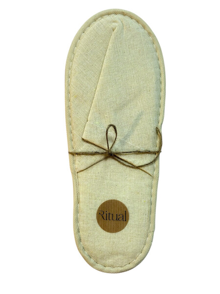 ZAPATILLAS UNISEX DE ALGODON/POLIESTER CON SUELA ANTIDESLIZANTE (PAR ) CERO PLASTICO